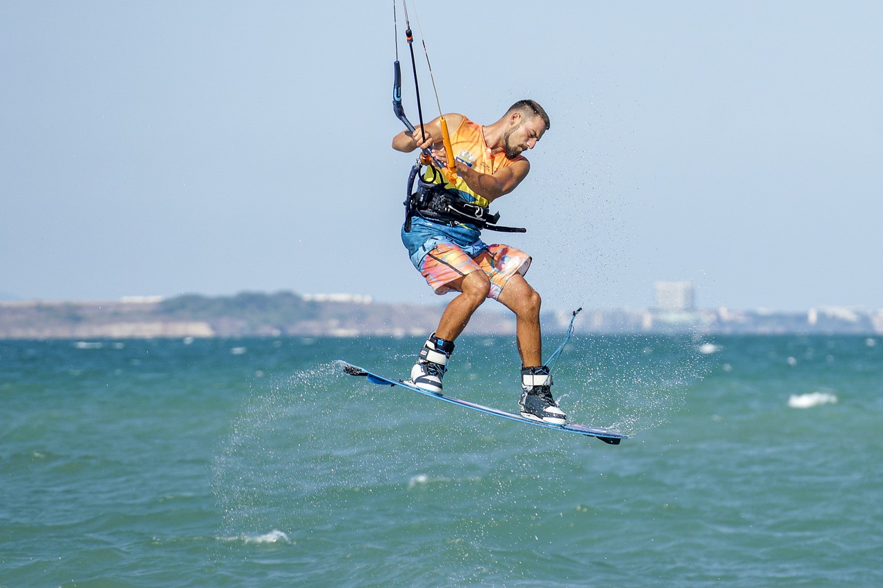 man, board, ocean, fit, water sports, kite surfing, kite, kite boarding, nature, water, surf, sea, kite surfer, wind, kite surf, surfer, sky, action, kite board, jump